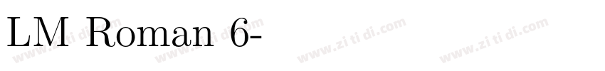 LM Roman 6字体转换